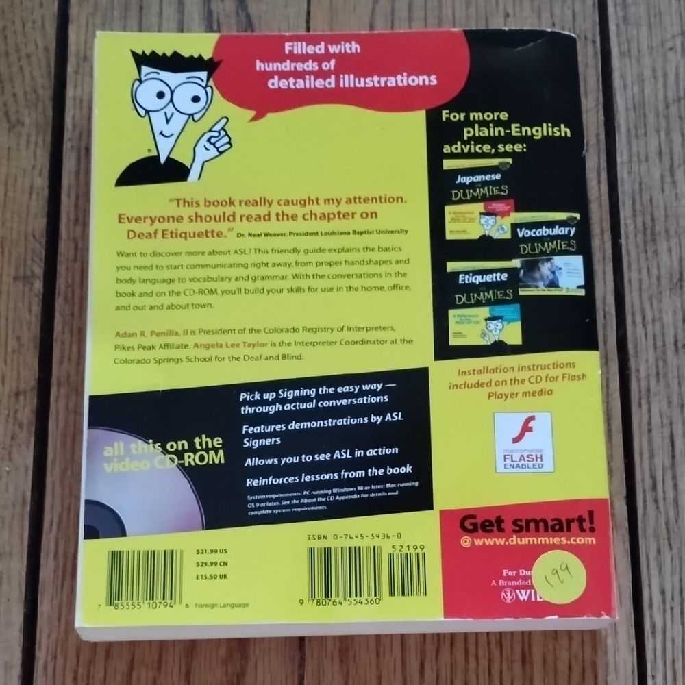 Signing For Dummies Book - Picture 2 of 4